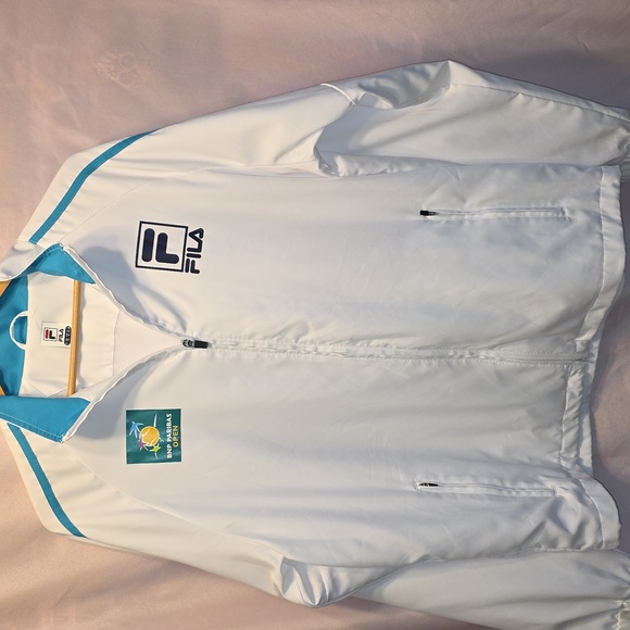 Fila Tennis Windbreaker BNP PARIBAS OPEN Mens Size Large NWOT - Picture 3 of 7